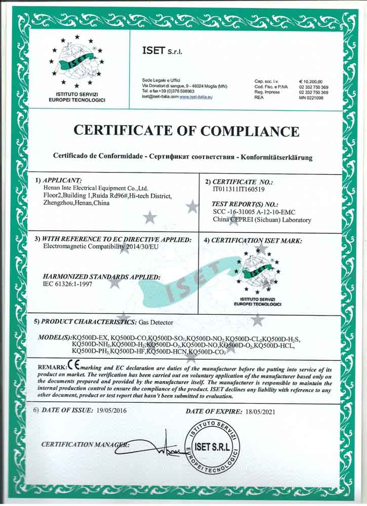 CE Certificate